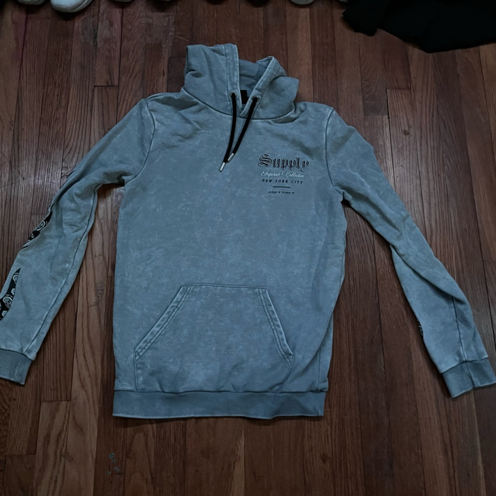 Gray Supply And Demand Hoodie